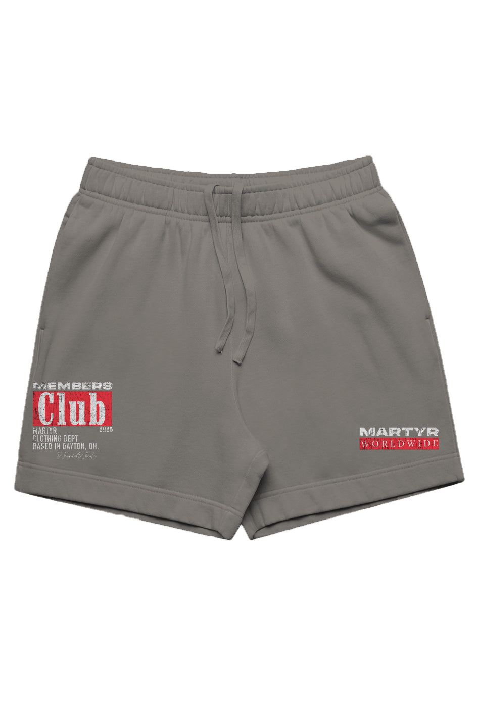 MARTYR MEMBERS CLUB FADED TRACK SHORTS